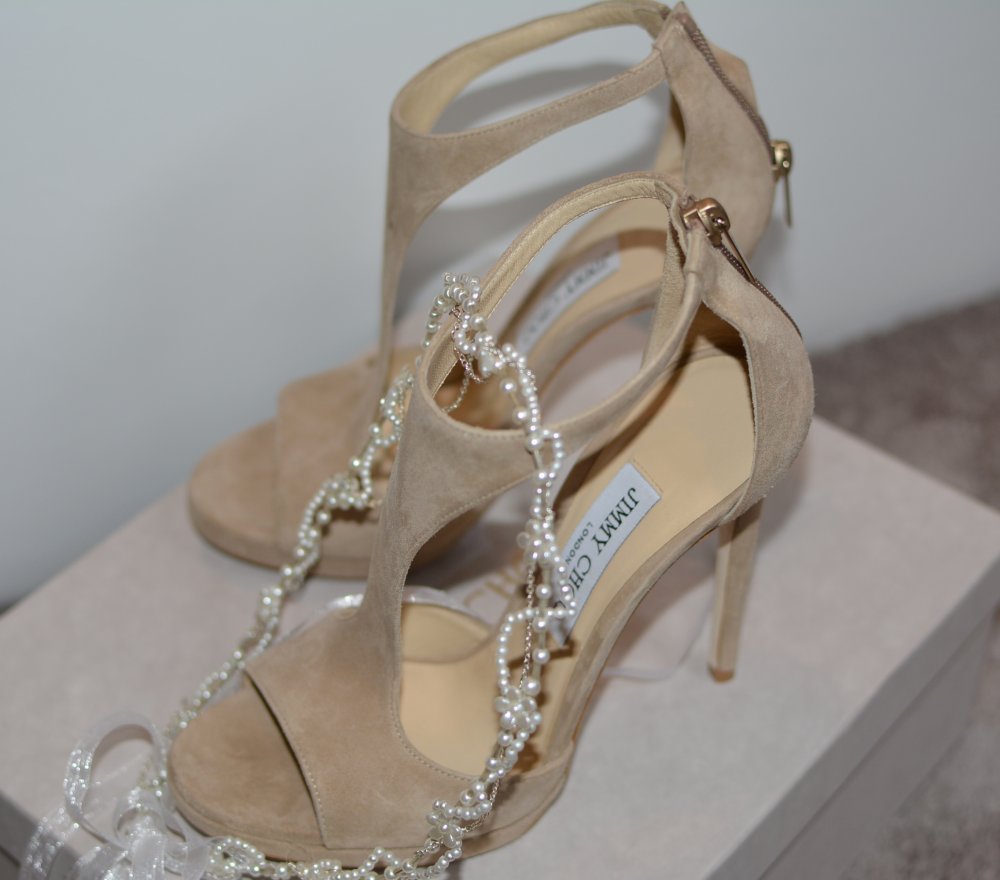 chaussure mariee beige